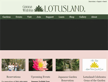 Tablet Screenshot of lotusland.org